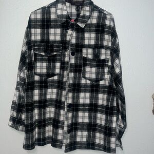 Black and white flannel